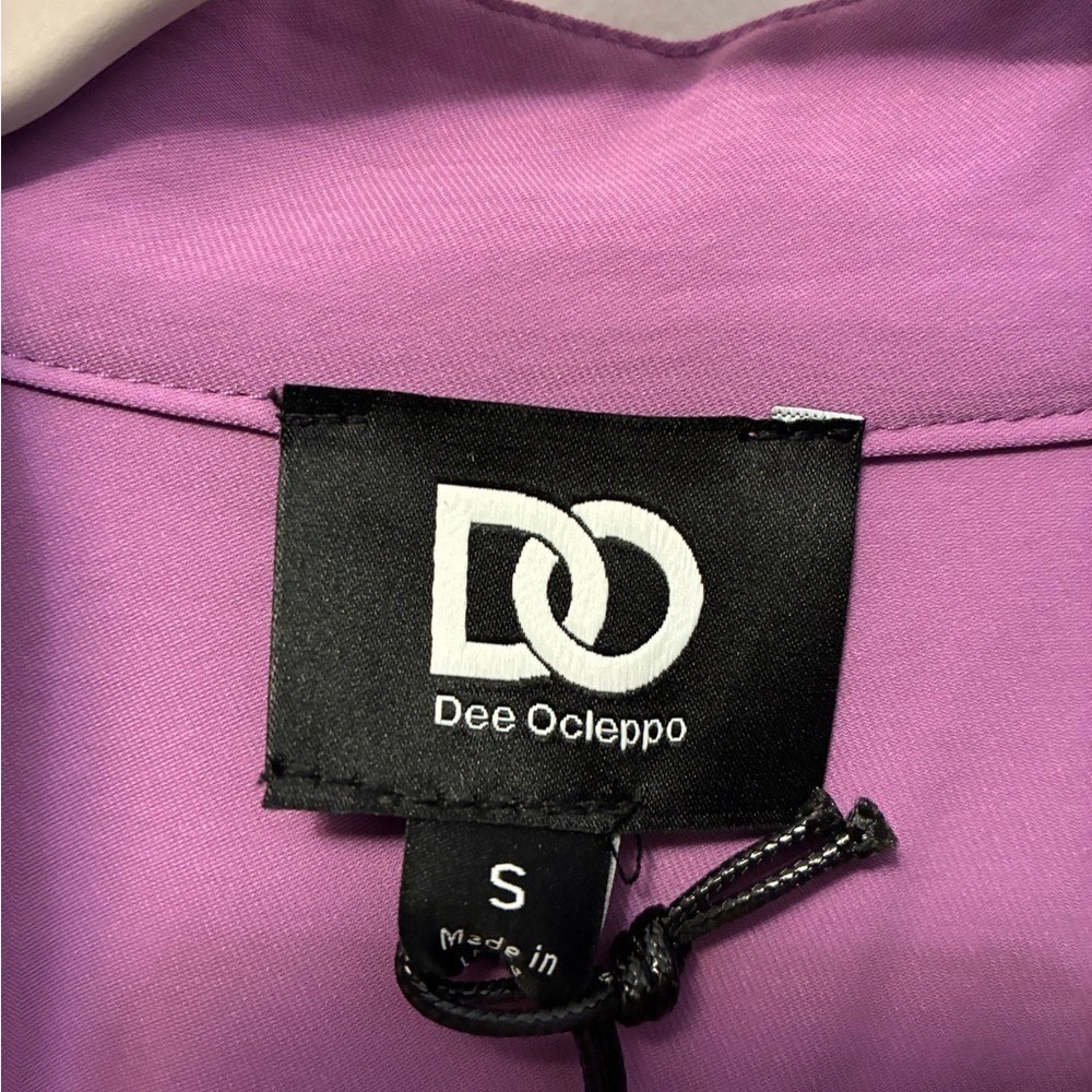NWT Dee Ocleppo Sumptuous Lavender Peasant Blouse with Long Bishop Sleeves - Picture 4 of 11